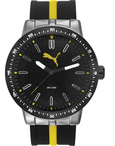 Puma PU104131002 Orijinal Siyah Renk Silikon Saat Kordonu Kayışı