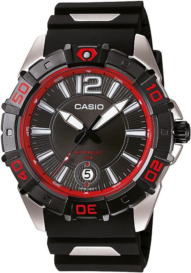 Casio MTD-1070 Siyah Orijinal Silikon Saat Kordonu