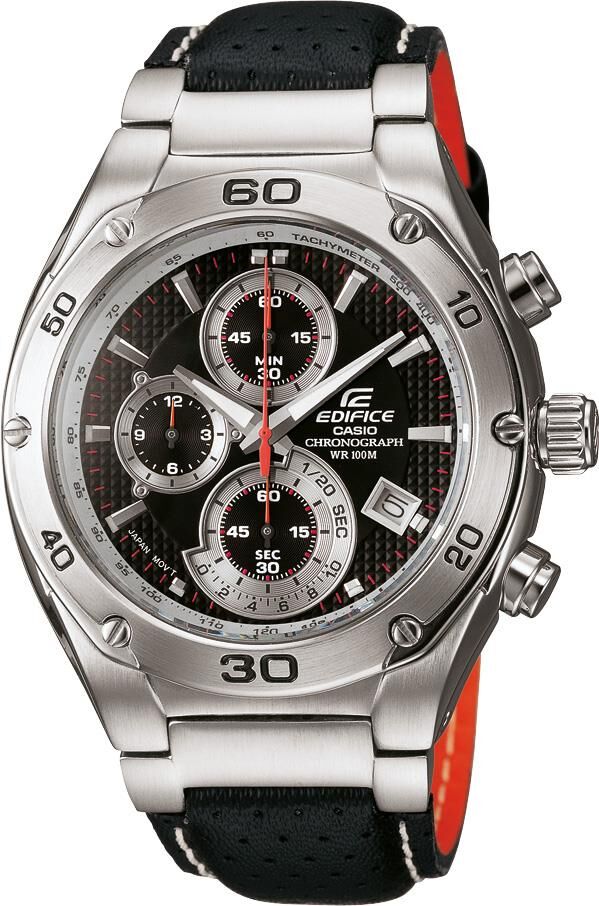 Casio Edifice EF-517 Özel El Yapımı Hakiki Deri Saat Kordonu