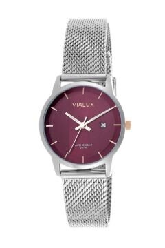 Vialux AJ536S-14SR Hasır Çelik Kadın Kol Saati