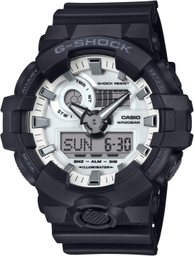 Casio G-Shock GA-700WD-1ADR Siyah Renk 20 ATM Su Geçirmez Yeni Analog Dijital Erkek Kol Saati