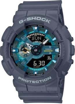 Casio G-Shock GA-110AS-2ADR Gri Renk 20 ATM Su Geçirmez Yeni Analog Dijital Erkek Kol Saati