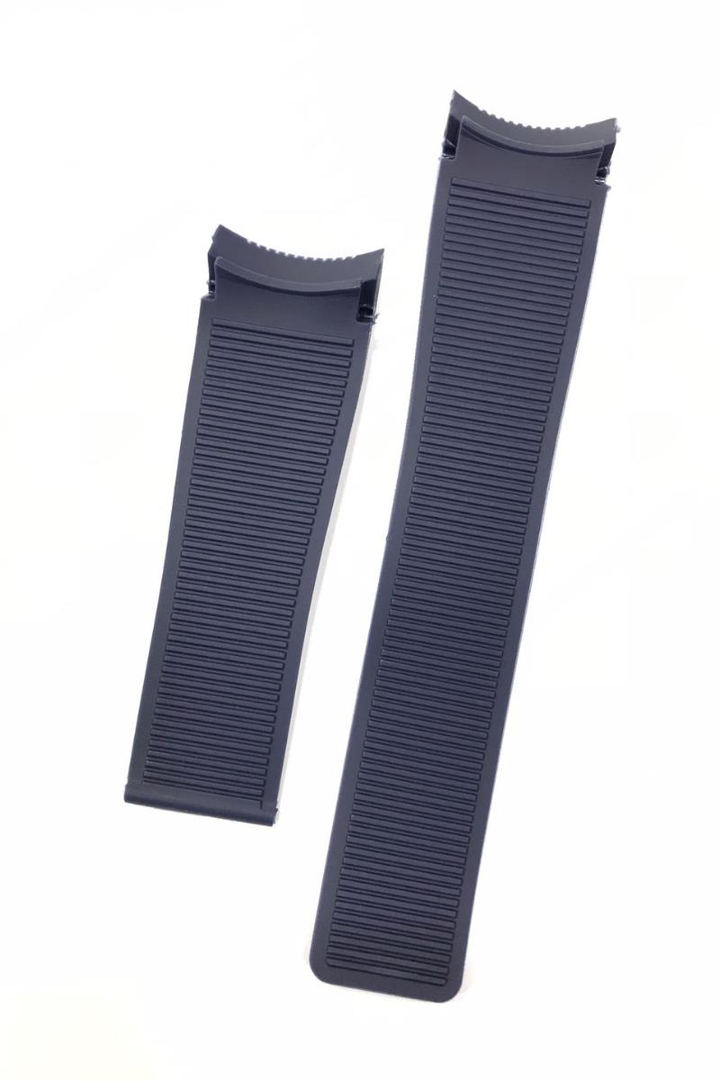 Tag Heuer SLS Mercedes Uyumlu Lacivert Silikon Saat Kordonu Kayışı 24x20mm