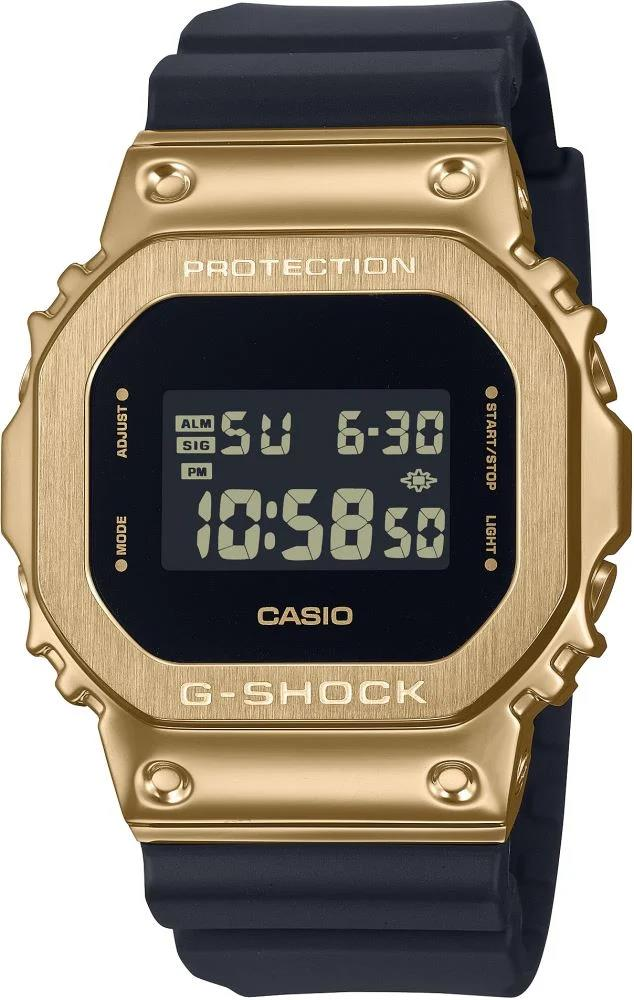Casio G-Shock GM-5600UG-9DR Siyah Sarı Renk 20 ATM Su Geçirmez Yeni Analog Dijital Çelik Kasa Erkek Kol Saati