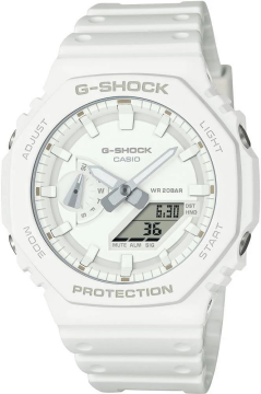Casio G-Shock GA-2100-7A7DR Beyaz Renk 20 ATM Su Geçirmez Yeni Analog Dijital Erkek Kol Saati
