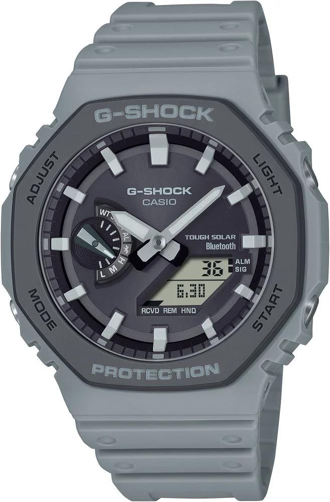Casio G-Shock GA-B2100LUU-8ADR Gri Renk 20 ATM Su Geçirmez Yeni Bluetooth Bağlantı Erkek Kol Saati