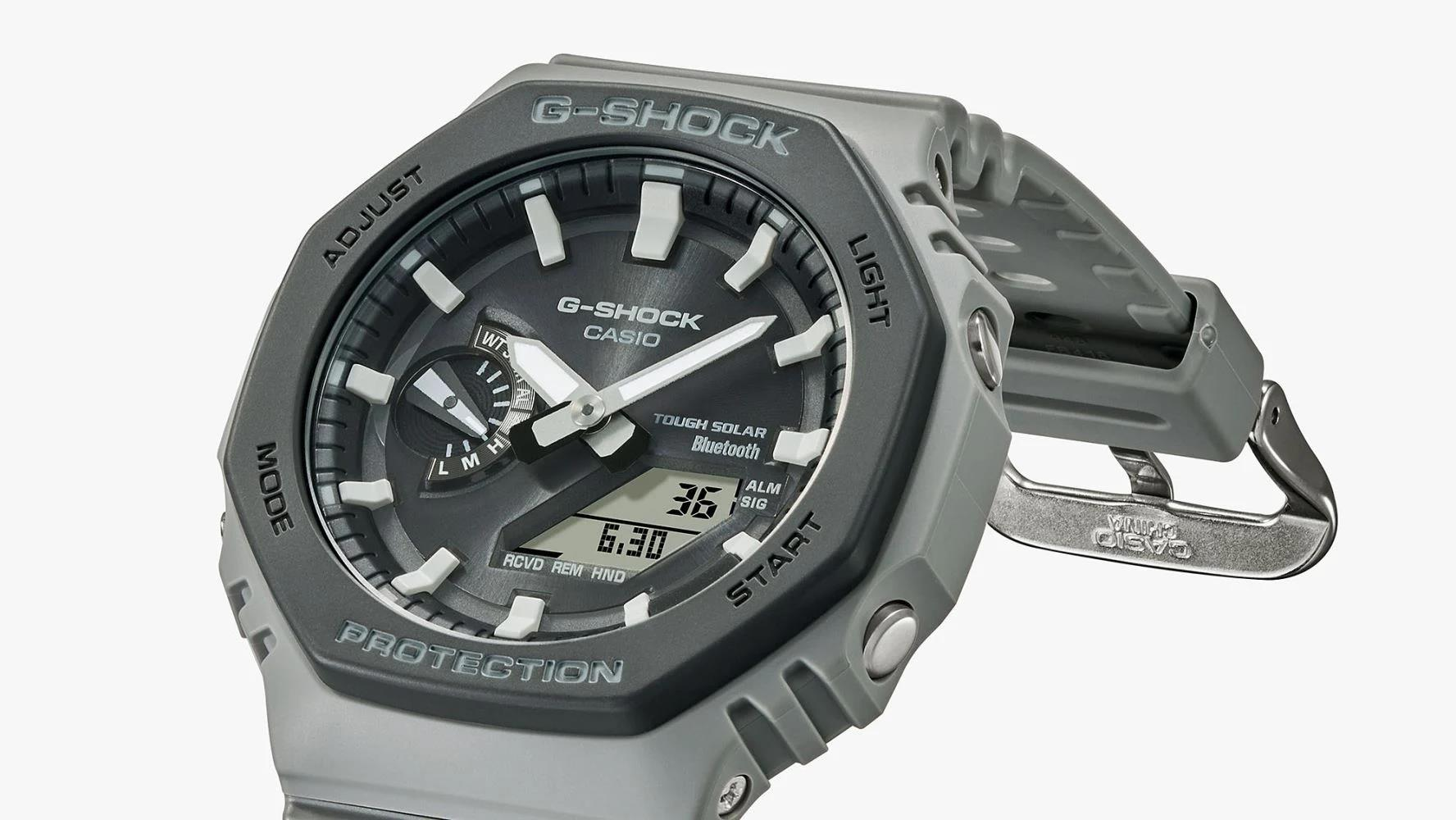 Casio G-Shock GA-B2100LUU-8ADR Gri Renk 20 ATM Su Geçirmez Yeni Bluetooth Bağlantı Erkek Kol Saati