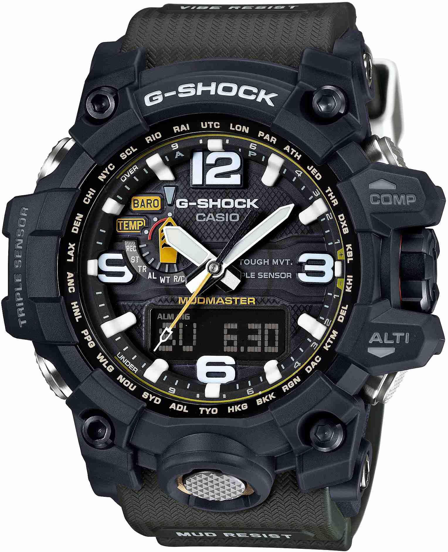 Casio G-Shock GWG-1000-1A3 Haki Yeşil Orijinal Silikon Saat Kordonu
