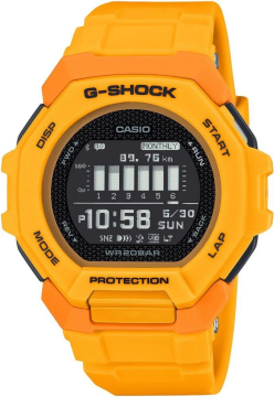 Casio G-Shock GBD-300-9DR Sarı Renk 20 ATM Su Geçirmez Yeni Bluetooth Bağlantı Erkek Kol Saati
