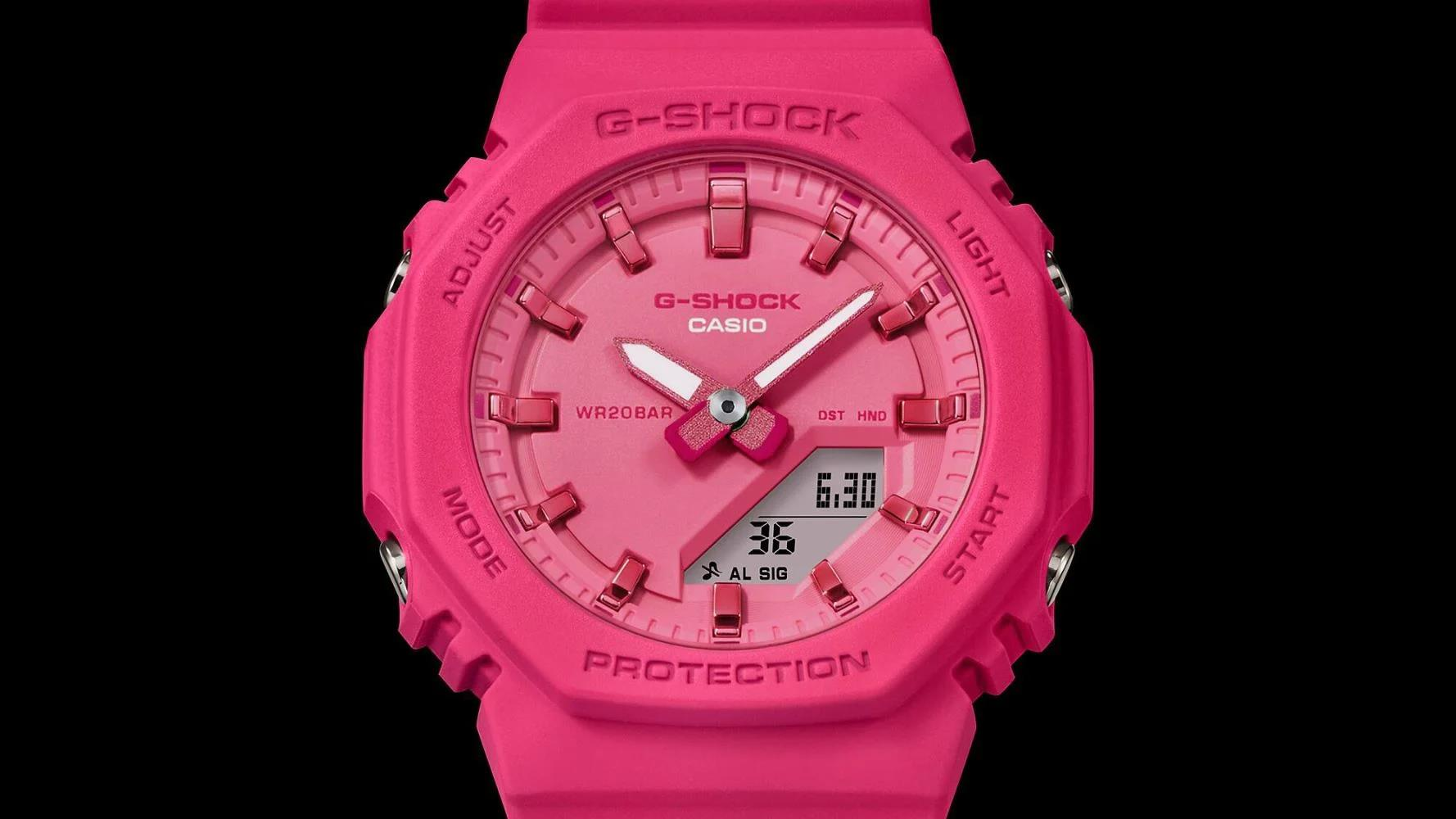 Casio G-Shock GMA-P2100PP-4ADR Pembe Renk 20 ATM Su Geçirmez Yeni Analog Dijital Spor Kadın Kol Saati