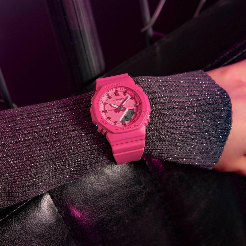 Casio G-Shock GMA-P2100PP-4ADR Pembe Renk 20 ATM Su Geçirmez Yeni Analog Dijital Spor Kadın Kol Saati