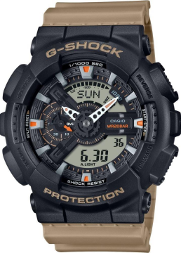 Casio G-Shock GA-110TU-1A5DR Kahve Renk 20 ATM Su Geçirmez Yeni Analog Dijital Spor Erkek Kol Saati