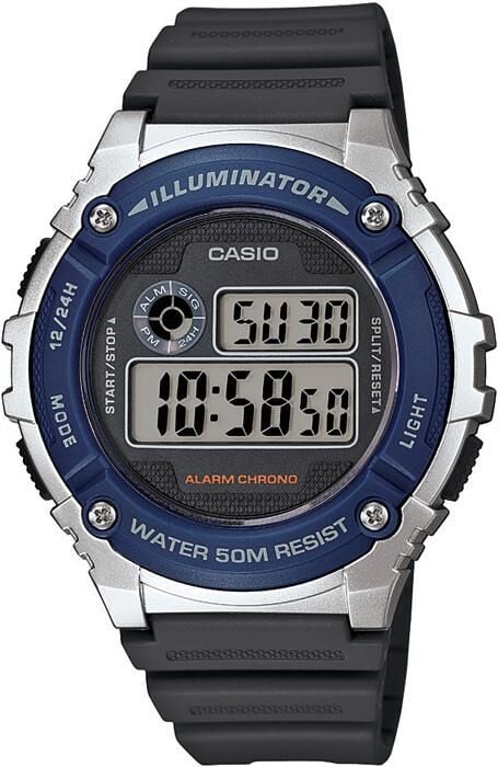 Casio W-216H AE-1200 AE-1300 Orijinal Siyah Renk Silikon Saat Kordonu