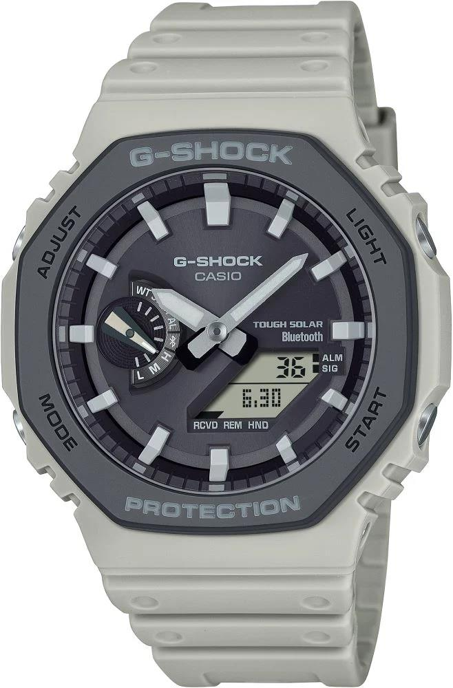 Casio G-Shock GA-B2100LUU-5ADR Krem Renk Güneş Enerjili Bluetooth Bağlantı Spor Erkek Kol Saati