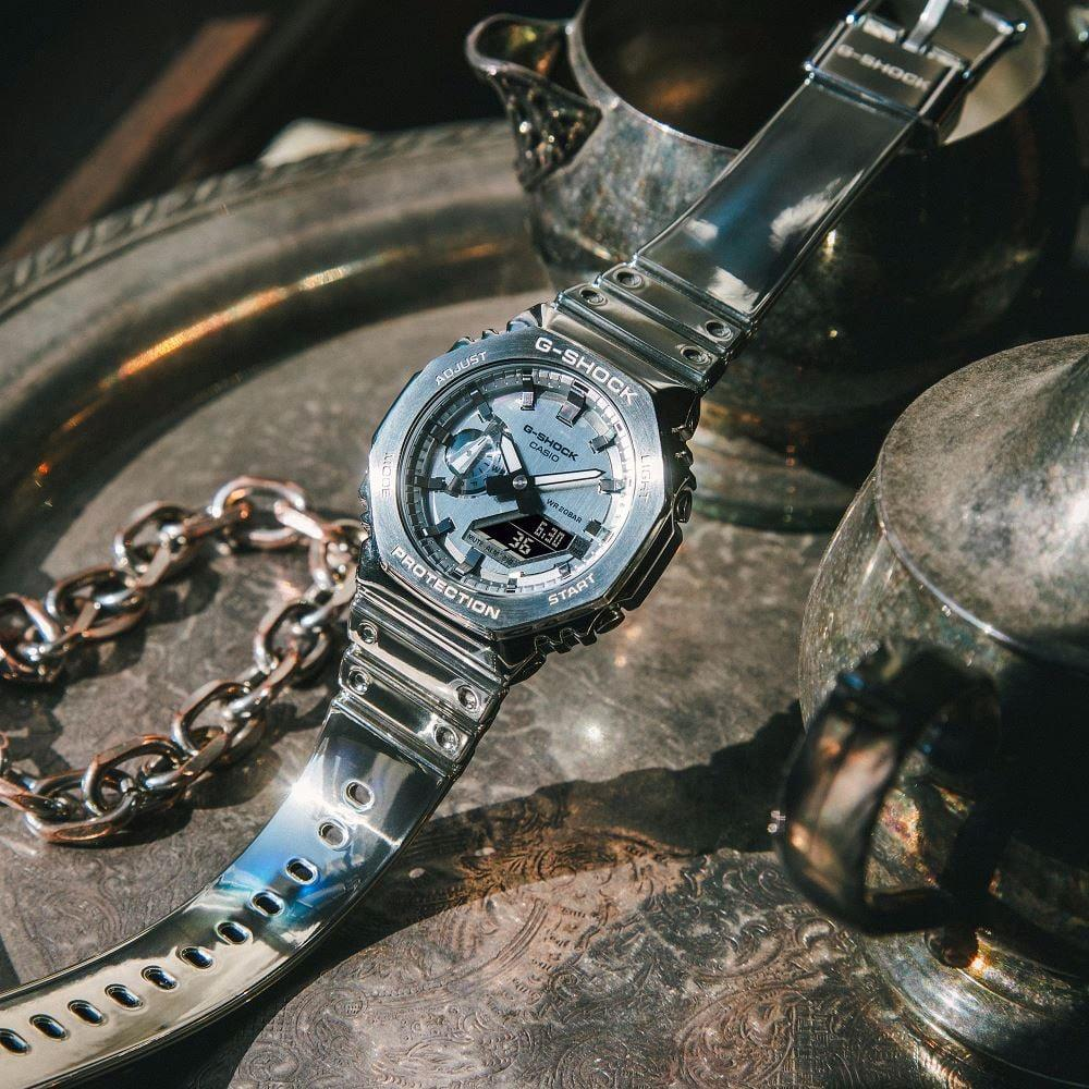 Casio G-Shock GM-2100YM-8ADR Gri Renk 20 ATM Su Geçirmez Spor Erkek Kol Saati