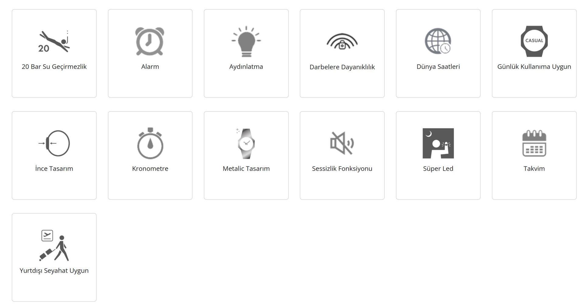 Casio G-Shock GM-2100YM-8ADR Gri Renk 20 ATM Su Geçirmez Spor Erkek Kol Saati