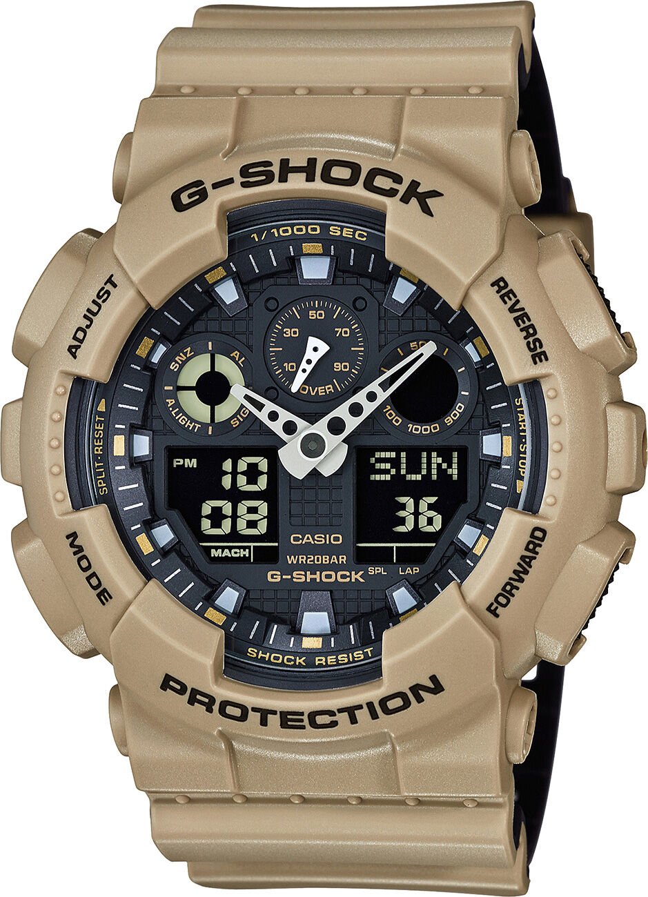 Casio G-Shock GA-100 Krem Renk Plastik Orijinal Shock Lastiği Kasa Silikonu