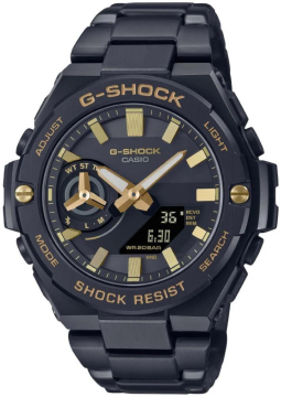 Casio G-Shock GST-B500BD-1A9DR G-STELL Siyah Çelik Güneş Enerjili Bluetooth Bağlantı Spor Erkek Kol Saati