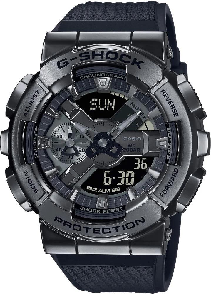 Casio G-Shock GM-110BB-1ADR G-STEEL Siyah Renk 20 ATM Su Geçirmez Spor Erkek Kol Saati