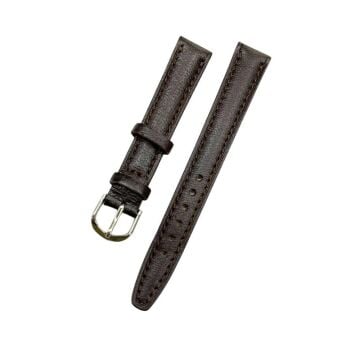 14 mm Yerli Üretim Acı Kahve Hakiki Deri Yumuşak Saat Kordonu