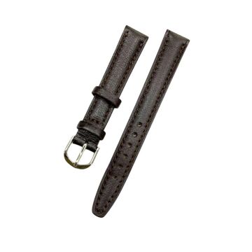 14 mm Yerli Üretim Acı Kahve Hakiki Deri Yumuşak Saat Kordonu