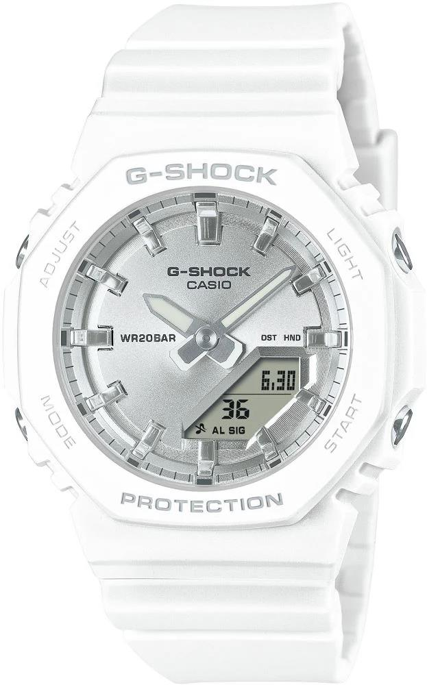 Casio G-Shock GMA-P2100VA-7ADR Beyaz Renk 20 ATM Su Geçirmez Yeni Analog Dijital Spor Kadın Kol Saati