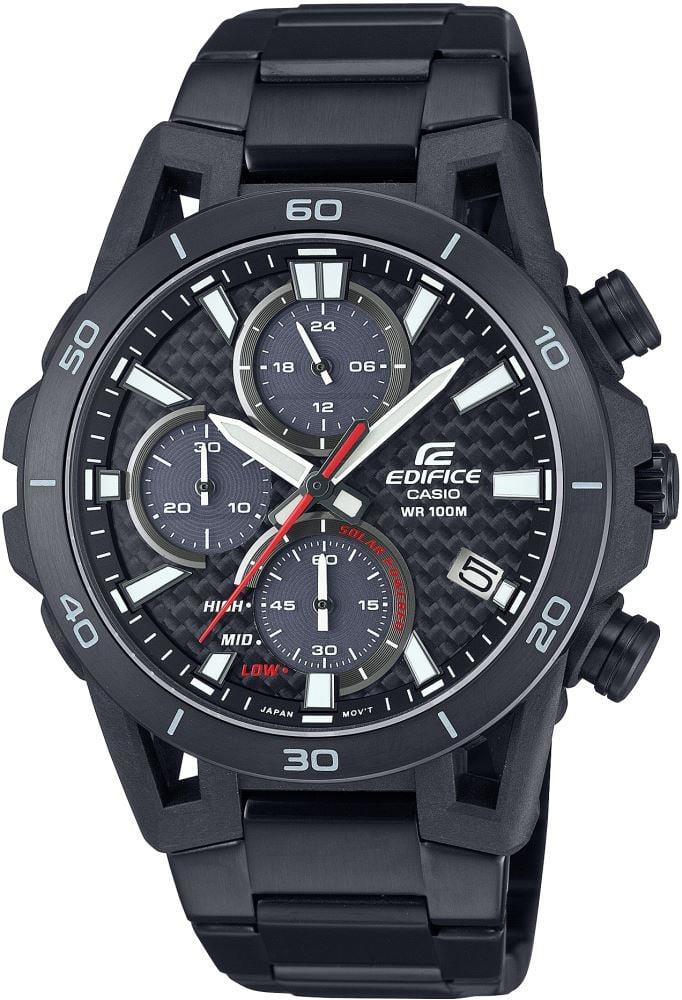 Casio Edifice Serisi EQS-960DC-1AVUDF Siyah Renk Güneş Enerjili Çelik Erkek Kol Saati