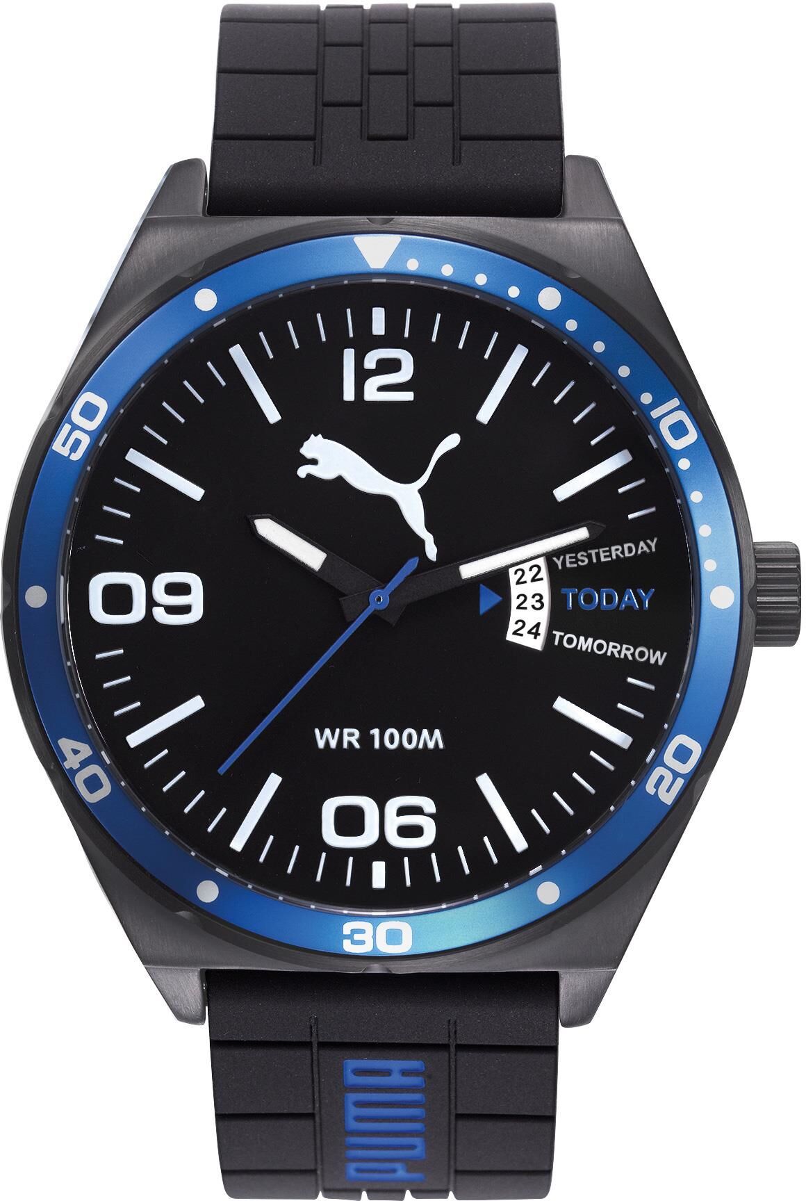 Puma PU104151005 Siyah Orijinal Silikon Saat Kordonu Kayışı