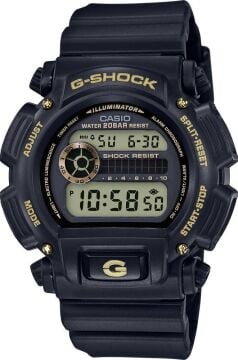 Casio G-Shock DW-9052GBX-1A9DR Erkek Kol Saati 200M Su Geçirmez, Şok Dayanıklı, Siyah-Altın Tasarım