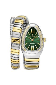 Reward RWA147536 Zümrüt Kadran Taşlı Yılan Model Kadın Kol Saati