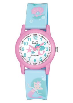 Q&Q VR99J012Y Kız Çocuk Sayılı Plastik Su Geçirmez Kol Saati