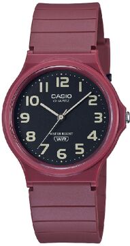 Casio MQ-24UC-4BDF Unisex Kol Saati | Mat Bordo, Ultra Hafif, Klasik Analog