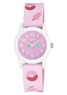 Q&Q VR99J011Y Sayılı Su Geçirmez Kız Çocuk Kol Saati