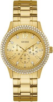Guess GUW1097L2 Sarı Renk Taşlı Çelik Kadın Kol Saati
