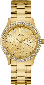 Guess GUW1097L2 Sarı Renk Taşlı Çelik Kadın Kol Saati