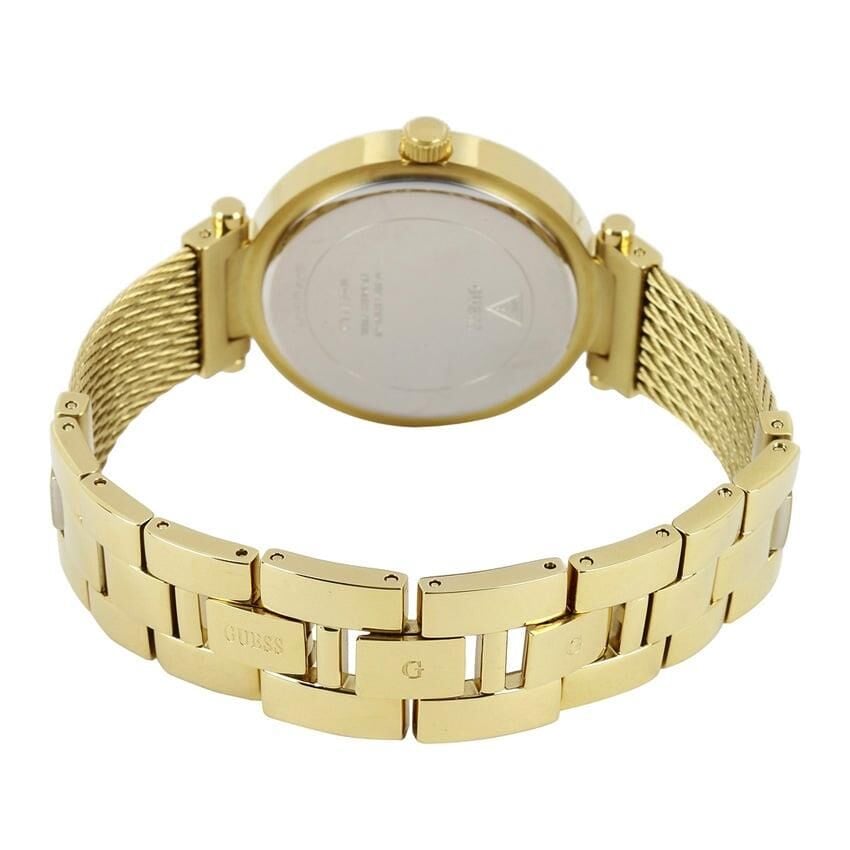 Guess GUW0638L2 Sarı Renk Taşlı Hasır Çelik Kadın Kol Saati
