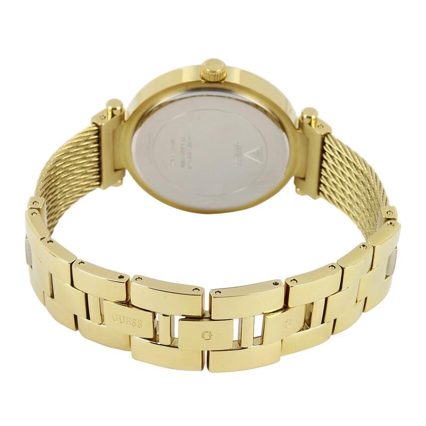 Guess GUW0638L2 Sarı Renk Taşlı Hasır Çelik Kadın Kol Saati