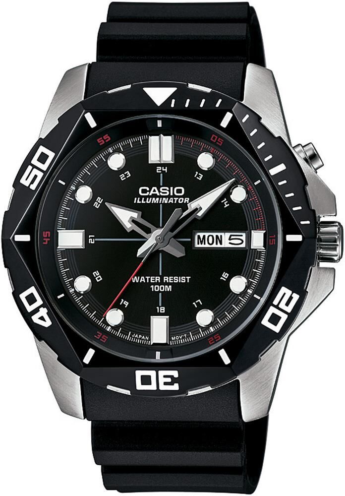 Casio MTD-1080 Siyah Orijinal Silikon Saat Kordonu