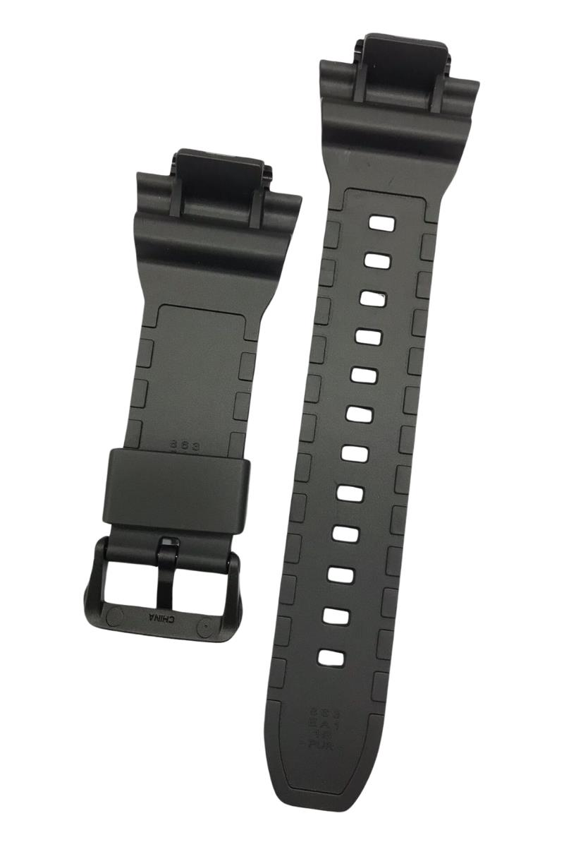 Casio STL-S110H Siyah Orijinal Silikon Saat Kordonu