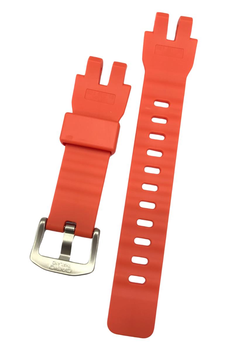 Casio Protrek PRG-300 PRW-3100 PRW-6000 Turuncu Orijinal Silikon Saat Kordonu