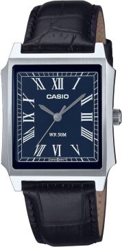 Casio MTP-B190L-2BVDF Lacivert Kadran Roma Rakamlı Deri Kordon Erkek Kol Saati