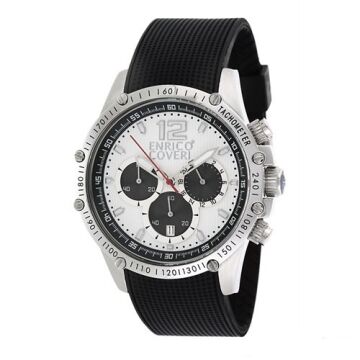 Enrico Coveri Siyah Erkek Kol Saati Silikon Çalışır Fonksiyonlu