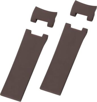 Ulysse Nardin Marine Diver Uyumlu 4 Parça Kahverengi Plastik Saat Kordonu