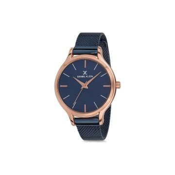 Daniel Klein Lacivert Çelik Hasır Kadın Kol Saati DK102-012339D