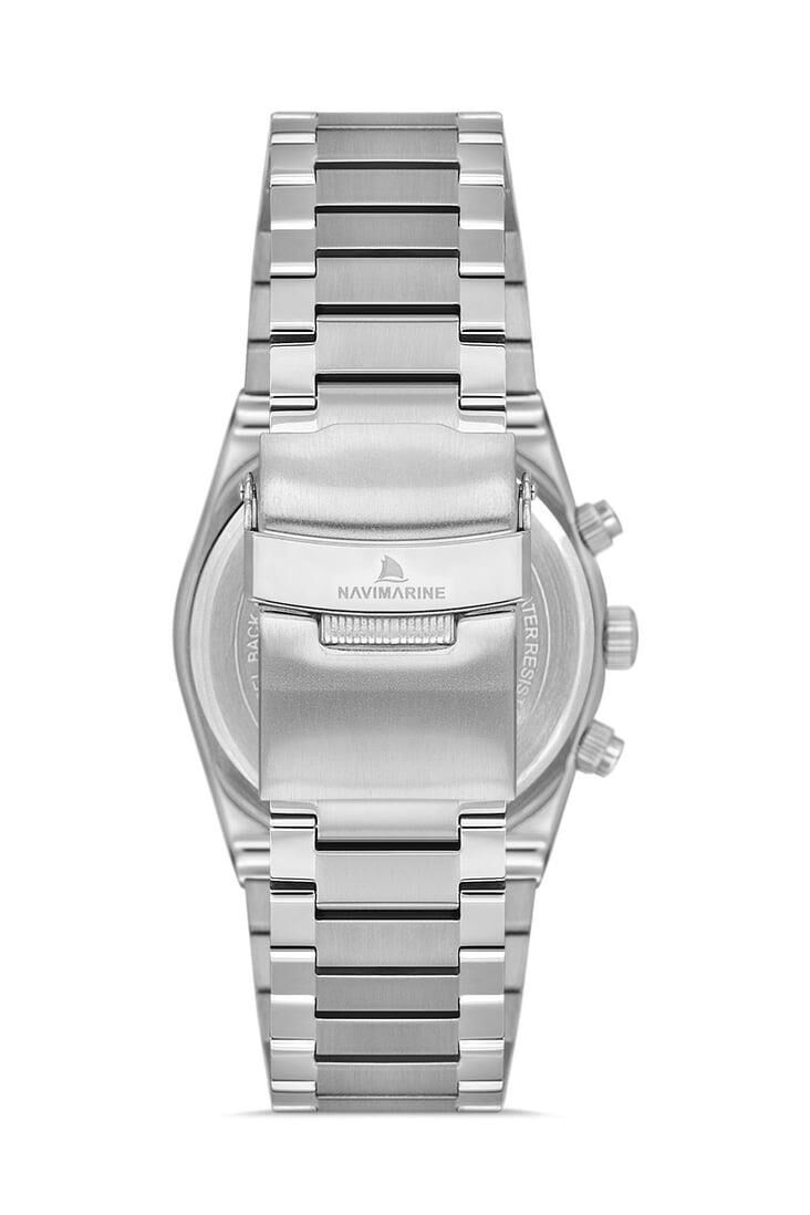 Navimarine NM257-01 Multifonksiyonlu Gümüş Renk Çelik Erkek Kol Saati