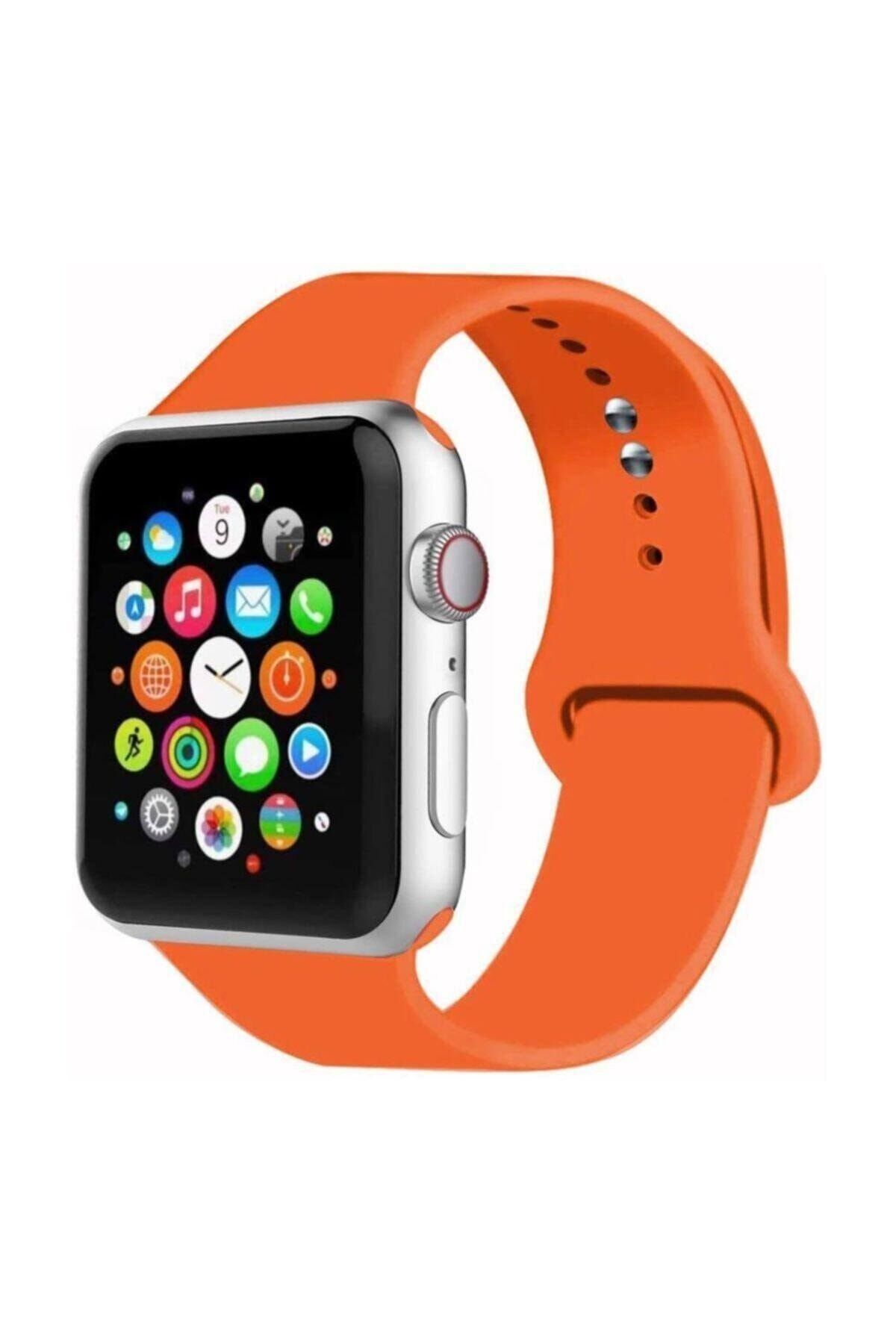 42/44 mm Apple Watch Uyumlu Kordon 3 4 5 Seri Silikon Kordon Kayış