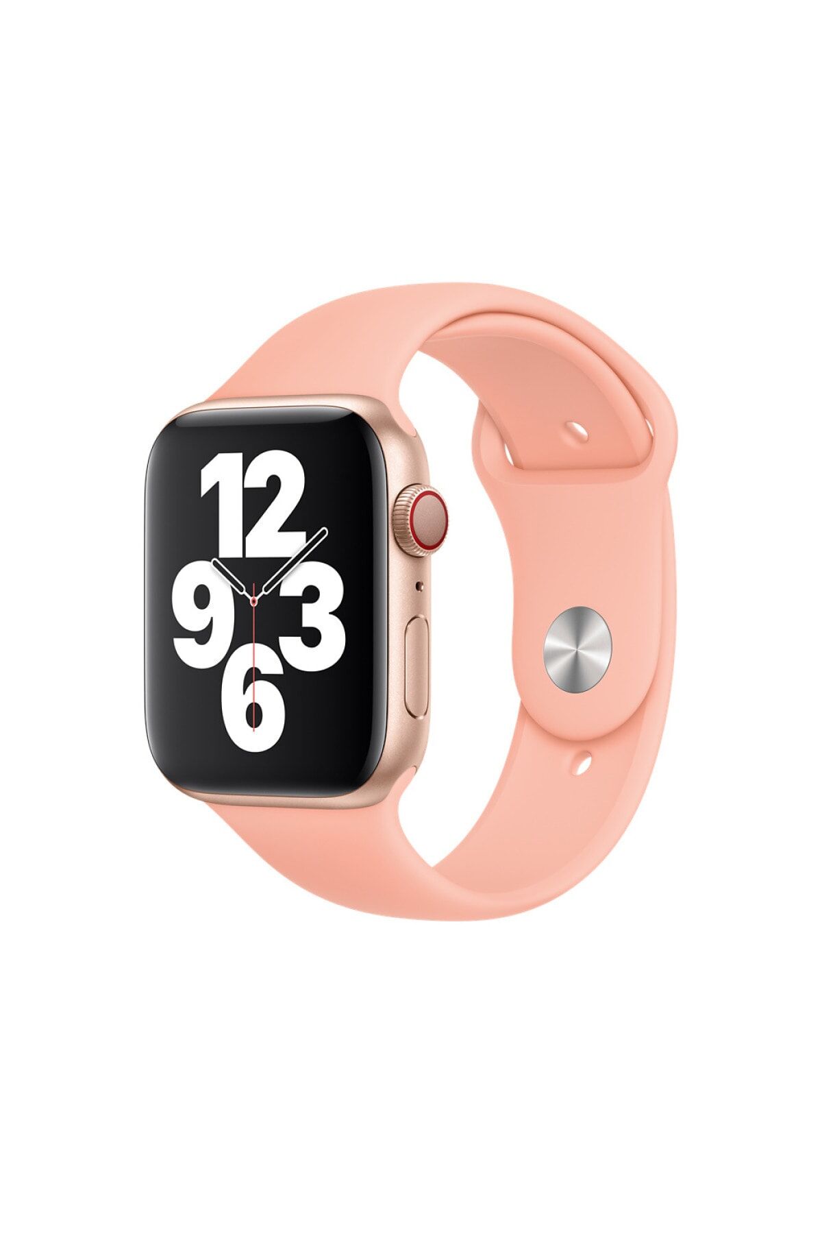 42/44 mm Apple Watch Uyumlu Kordon 3 4 5 Seri Silikon Kordon Kayış Kırmızı