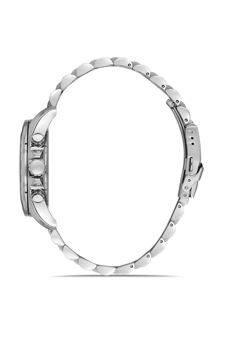 Navimarine NM001-01 Multifonksiyonlu Gümüş Renk Çelik Erkek Kol Saati