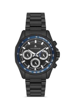 Navimarine NM001-05 Multifonksiyonlu Gümüş Renk Çelik Erkek Kol Saati