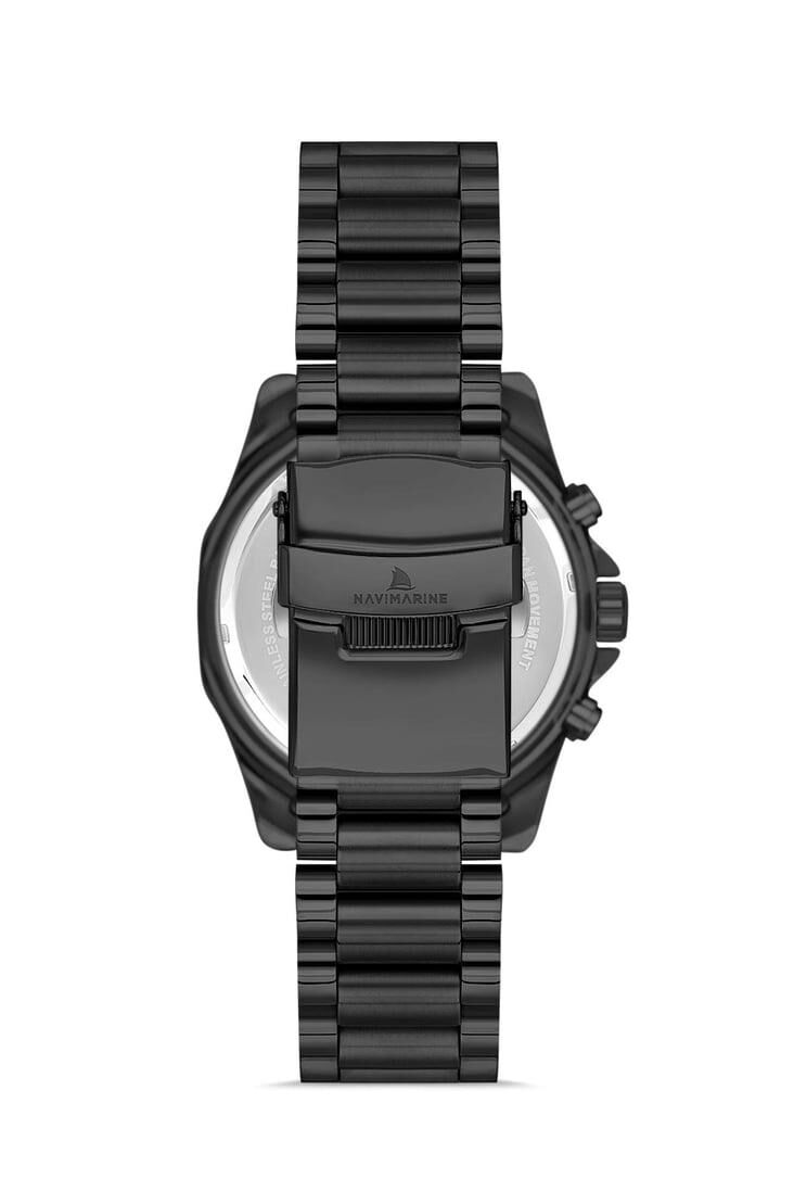Navimarine NM001-05 Multifonksiyonlu Gümüş Renk Çelik Erkek Kol Saati